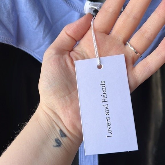 REVOLVE LOVERS + FRIENDS Powder Blue Isabel Bodysuit NWT Size Large - Picture 6 of 7